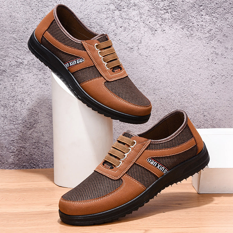 Men’s Slip-On Shoes – Breathable Canvas – Low-Top – Lightweight Everyday Wear