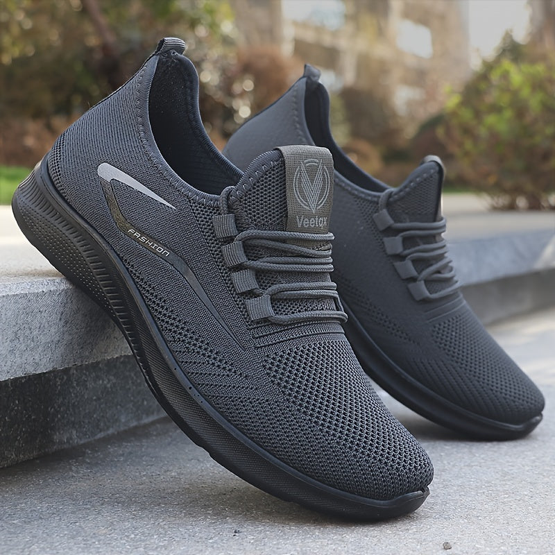 Men’s Athletic Sneakers – Lightweight Mesh – Breathable – Cushioned Flexible Sole