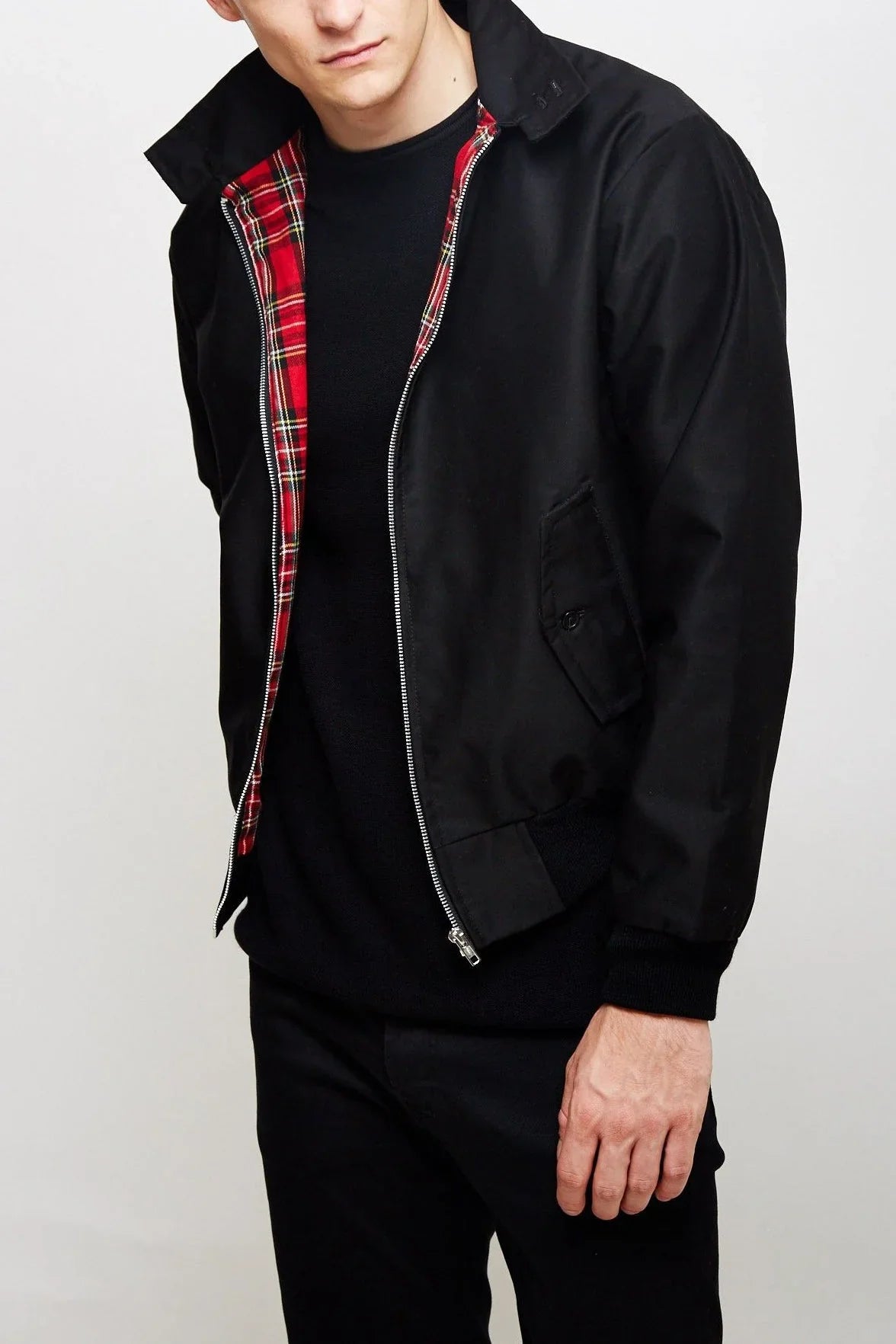 Men’s Jacket – Cotton Blend – Regular Fit – Zip Front – Ribbed Trim – Casual Wear