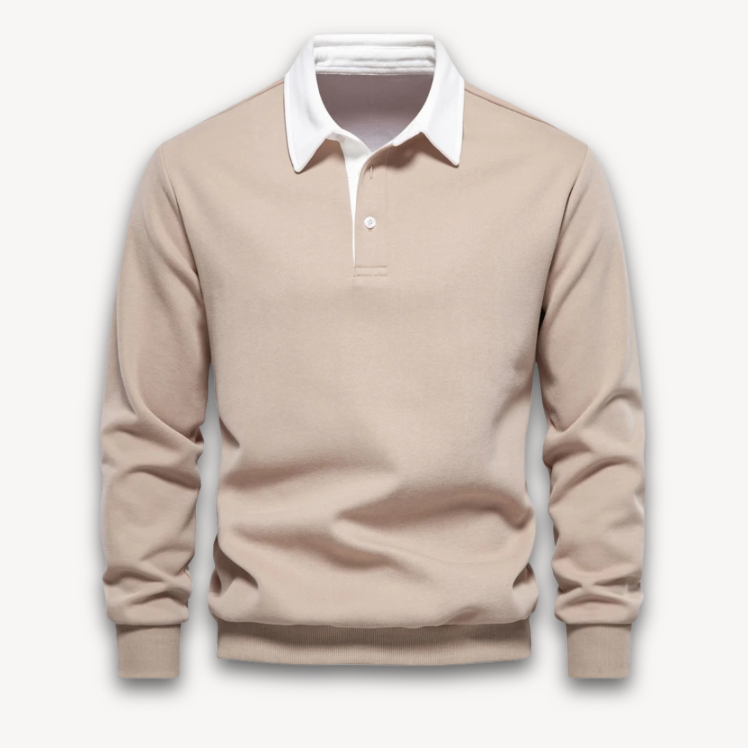 Men’s Polo Sweater – Soft Knit – Regular Fit – Long Sleeve Smart Casual Top