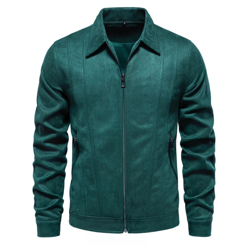Men’s Jacket – Tailored Fit – Zip Front – Hip Length Casual