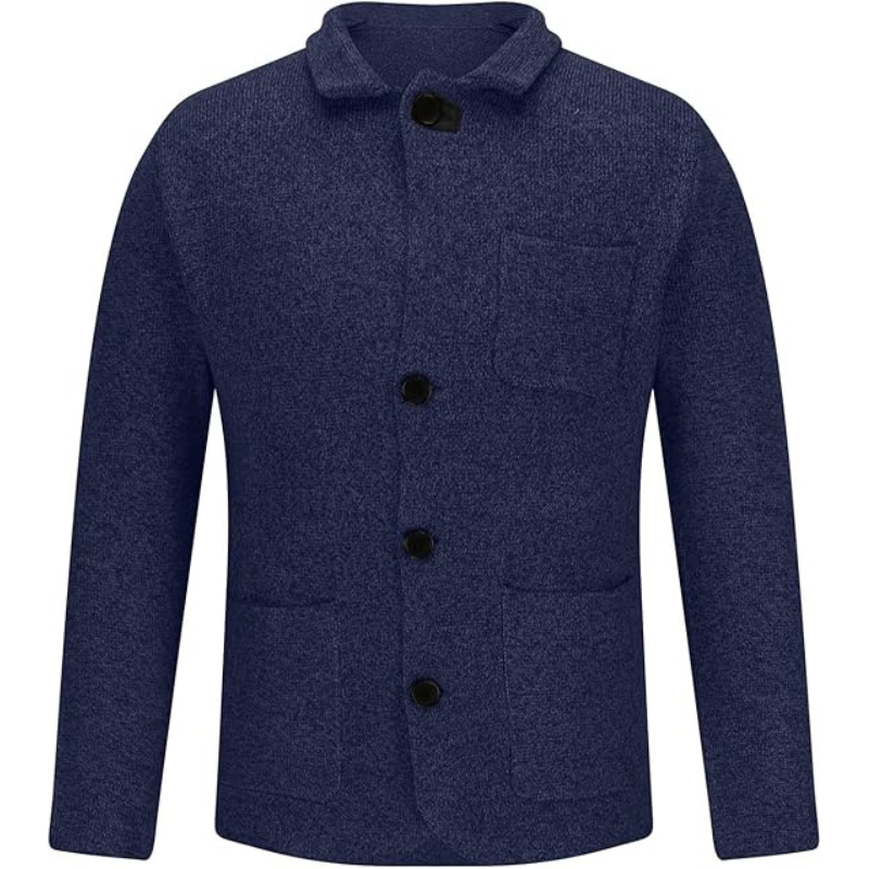 Men’s Blazer – Slim Fit – Wool Blend – Notched Collar – Single Breasted – Tailored Cut