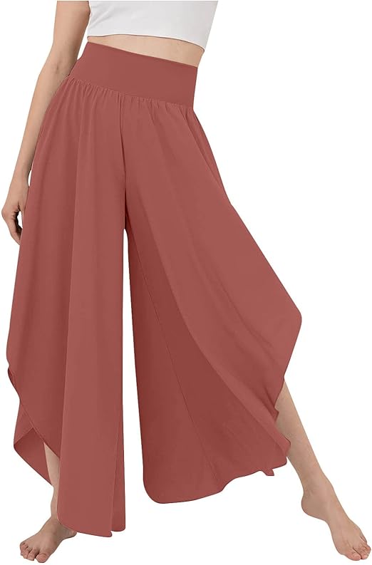 Women's Asymmetrical Skirt - High-Waisted A-Line - Flowing High-Low Hem