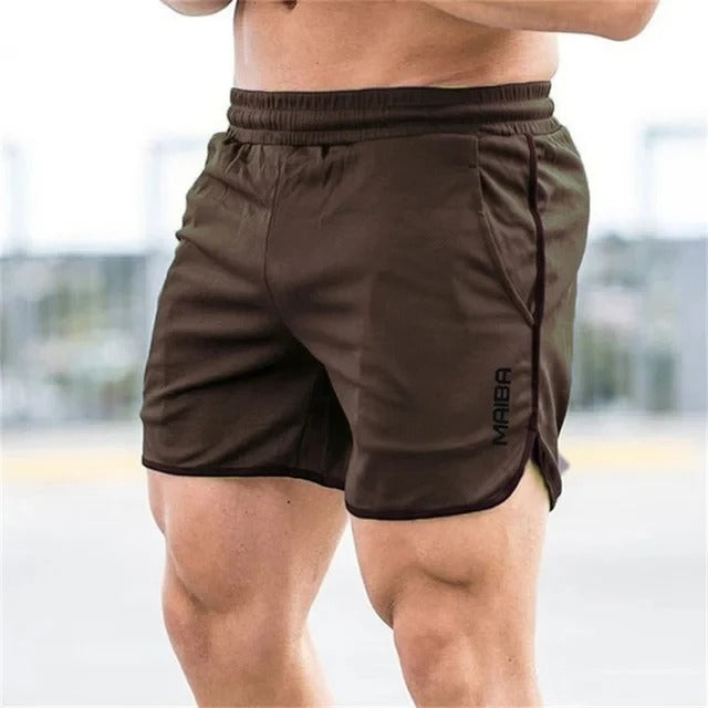 Men’s Swim Trunks – Slim Fit – Stretch Quick-Dry Fabric – Mid-Thigh – Elastic Waistband