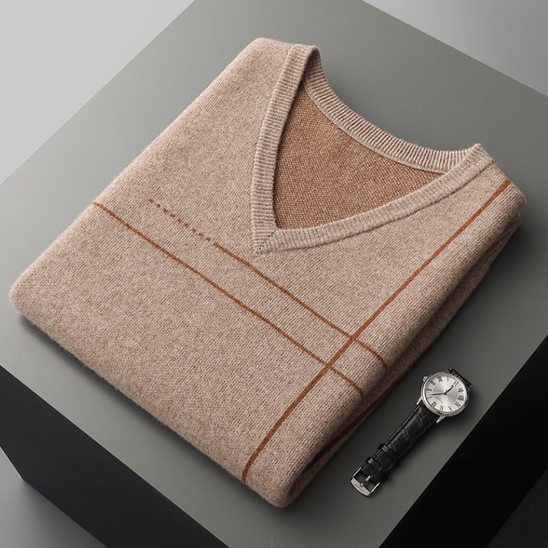 Oscar Regular Fit Vest | V-Neck Argyle Pattern Vest