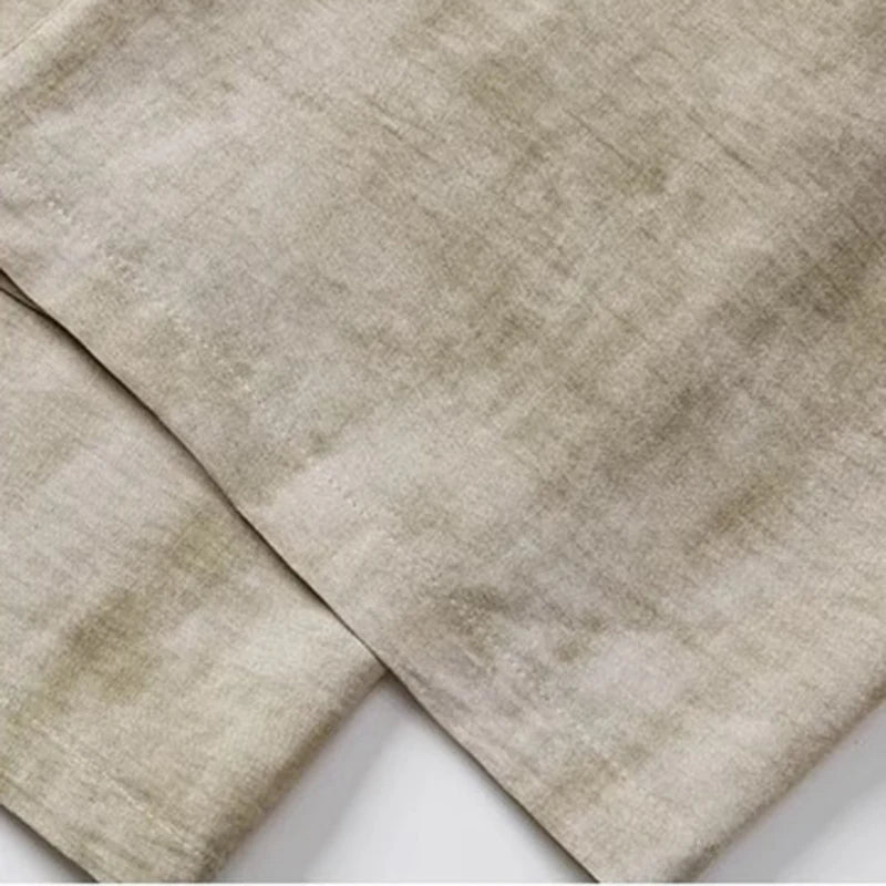 Isla Pleated Relaxed Fit Wide-Leg Pants | Solid Full-Length Pants