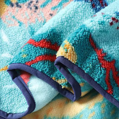 Thea Oversized Pullover | Abstract Print Mock Neck Pullover