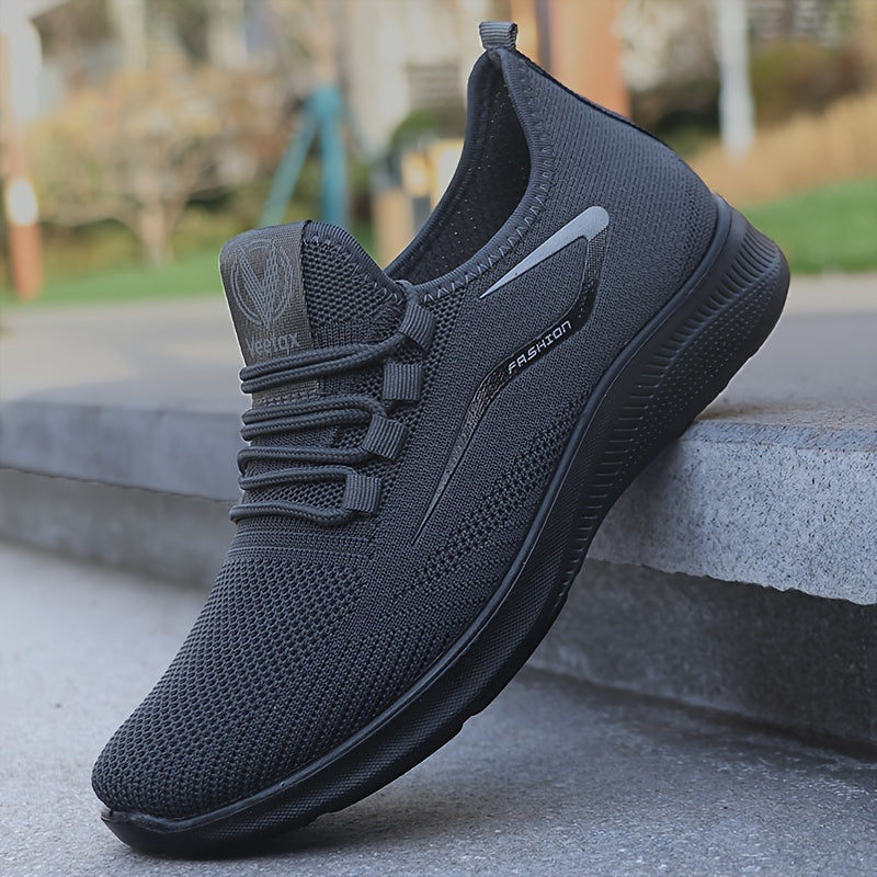 Men’s Athletic Sneakers – Lightweight Mesh – Breathable – Cushioned Flexible Sole