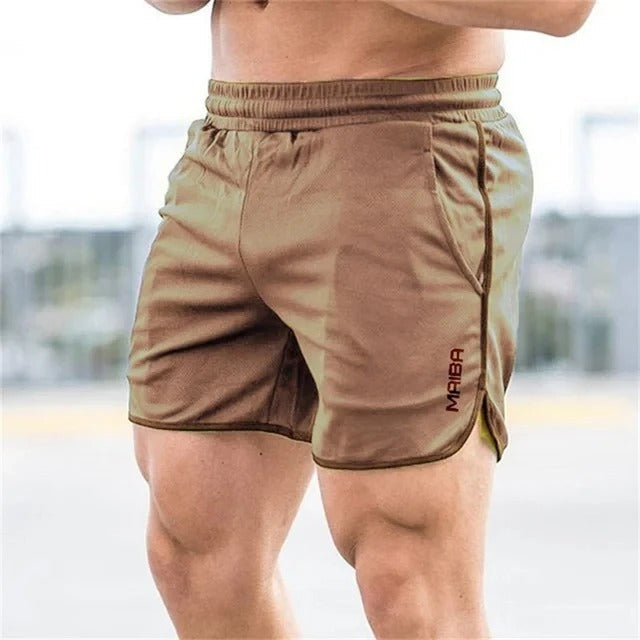 Men’s Swim Trunks – Slim Fit – Stretch Quick-Dry Fabric – Mid-Thigh – Elastic Waistband