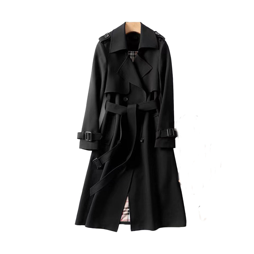 Women’s Trench Coat – Cotton Gabardine – Double Breasted – Belted Full Length