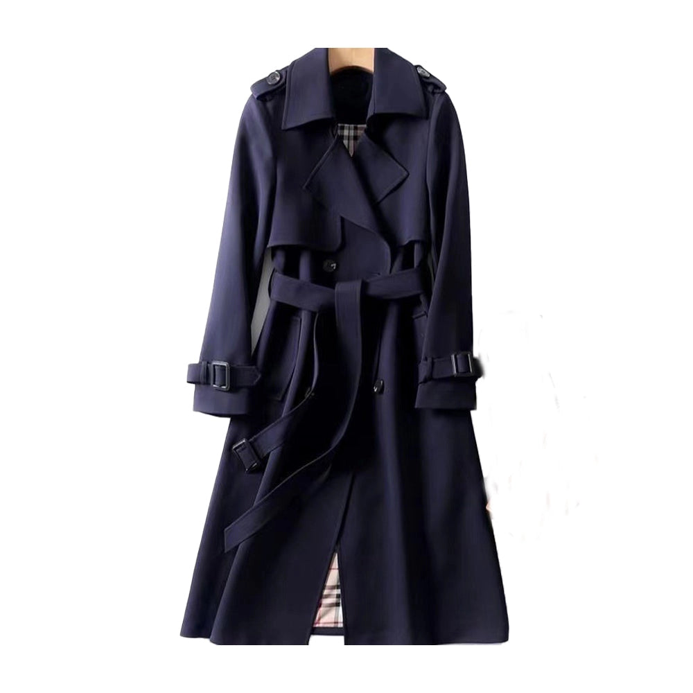 Women’s Trench Coat – Cotton Gabardine – Double Breasted – Belted Full Length
