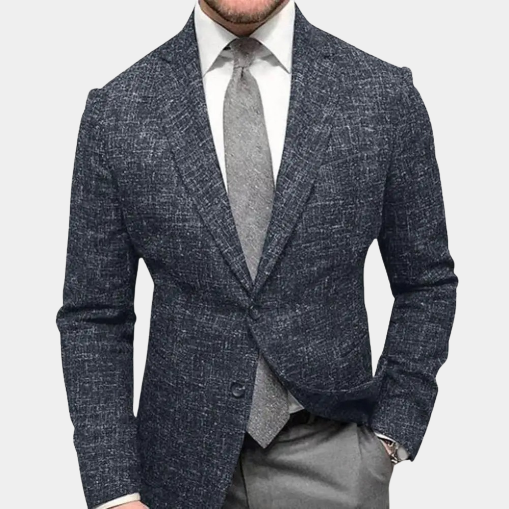 Men’s Blazer – Slim Fit – Two-Button – Notched Lapel – Structured Shoulders