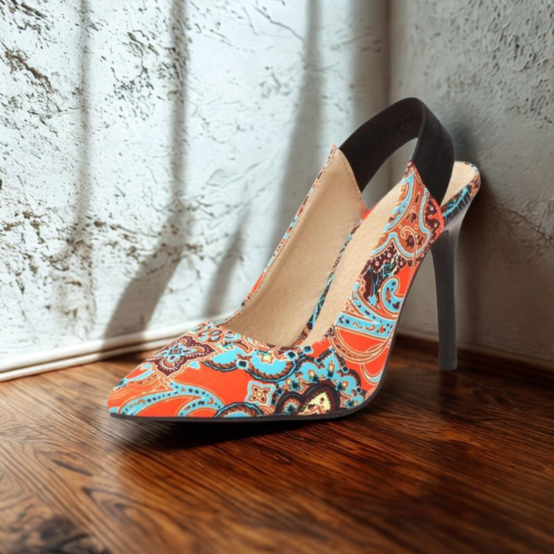 Women’s Slingback Pumps Sandals – Pointed Toe – Stiletto Heel – Sleek Elegant Fit