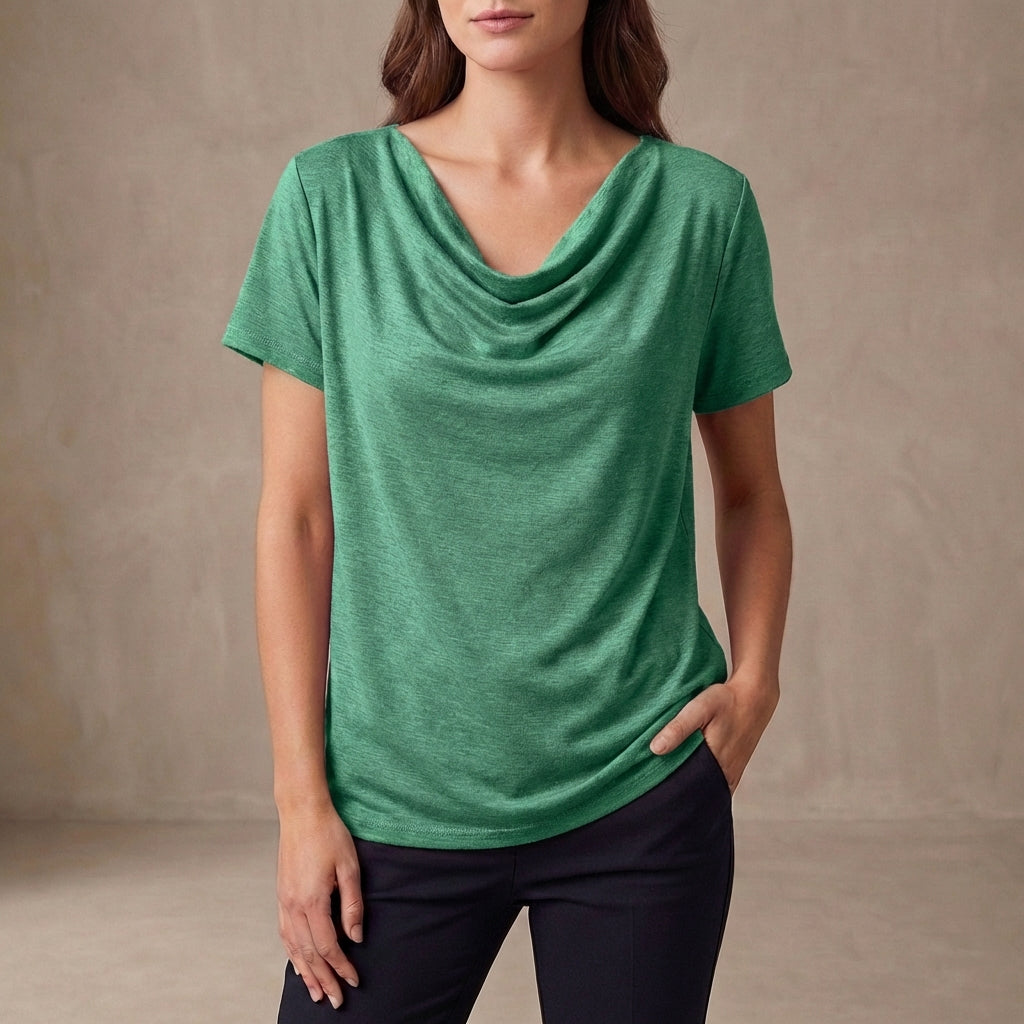 Isla Relaxed Fit Top | Short Sleeve Solid Top