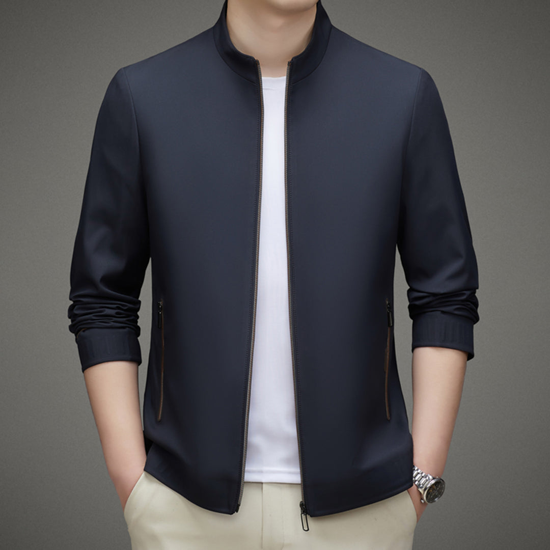 Men’s Jacket – Slim Fit – Structured Shoulders – Zip Front – Ribbed Cuffs – Smart Casual