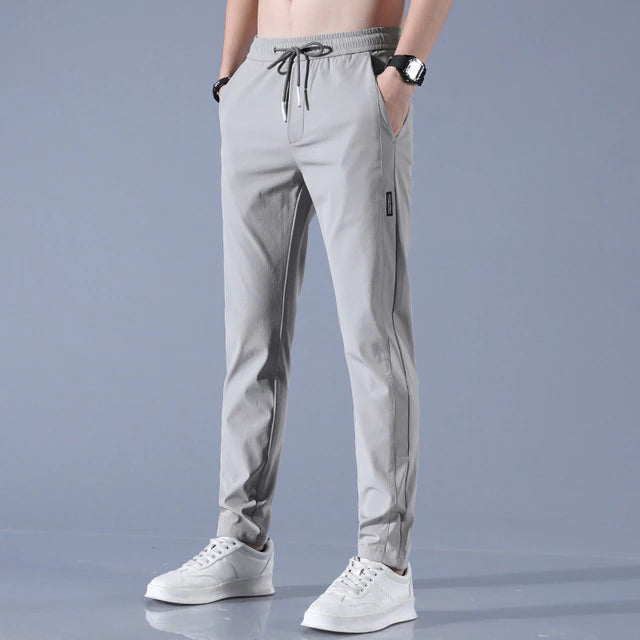 Theodore Slim Tapered Jogger Pants | Elastic Waistband Casual Jogger Pants
