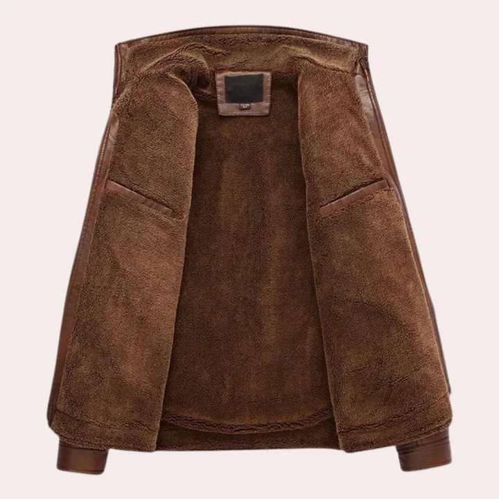 Oscar Slim Fit Jacket | Stand Collar Multiple Pockets Jacket