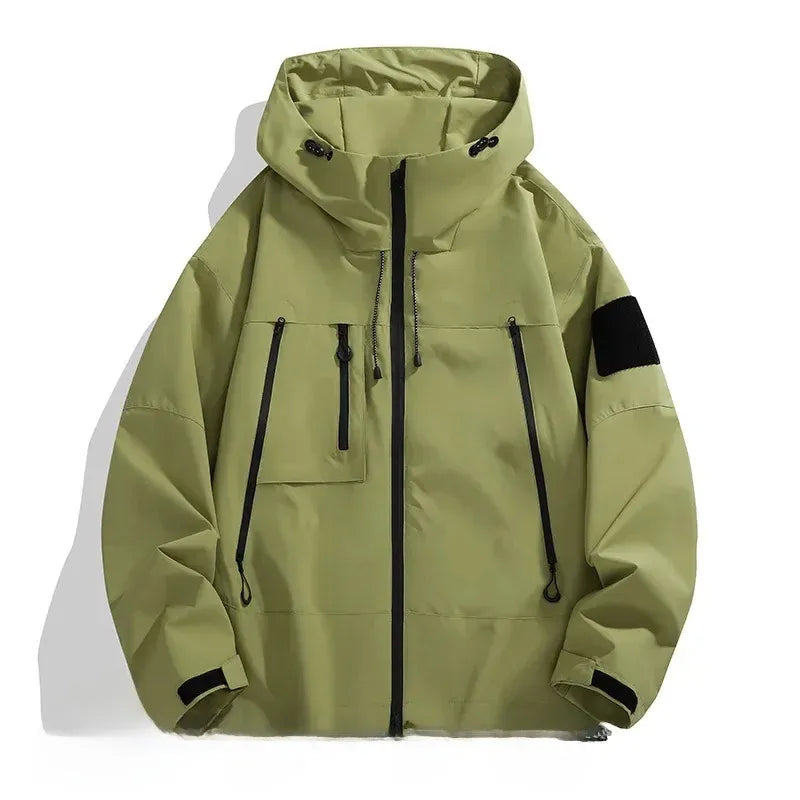 Theodore Urban Tech Utility Windbreaker | Hooded Streetwear Jacket