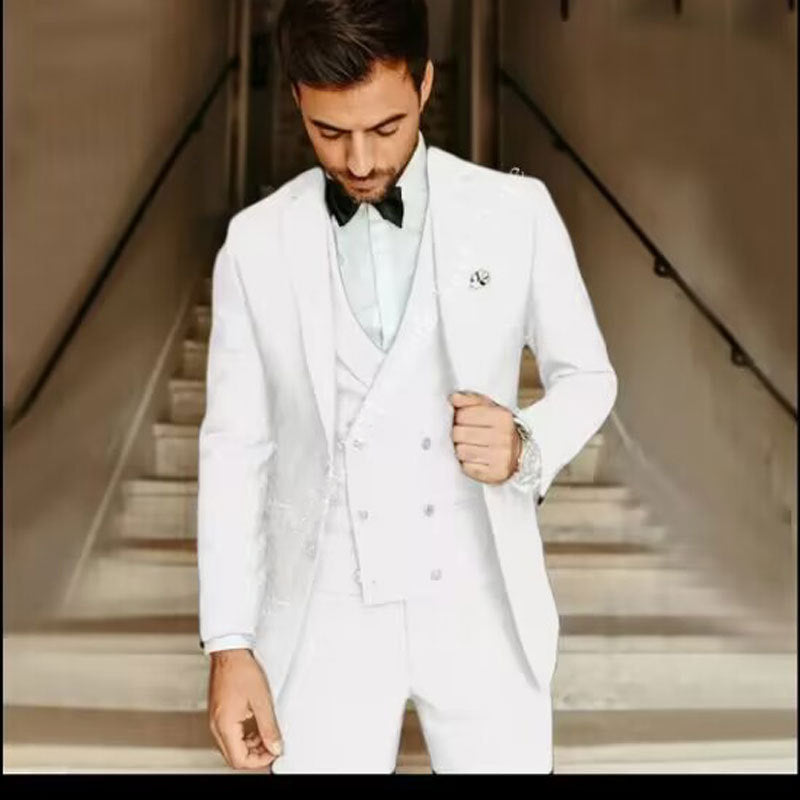 Men’s 3-Piece Suit – Slim Fit – Luxury Fabric – Single-Breasted – Formal Wear
