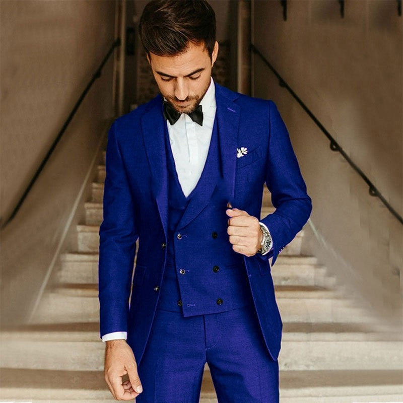 Men’s 3-Piece Suit – Slim Fit – Luxury Fabric – Single-Breasted – Formal Wear