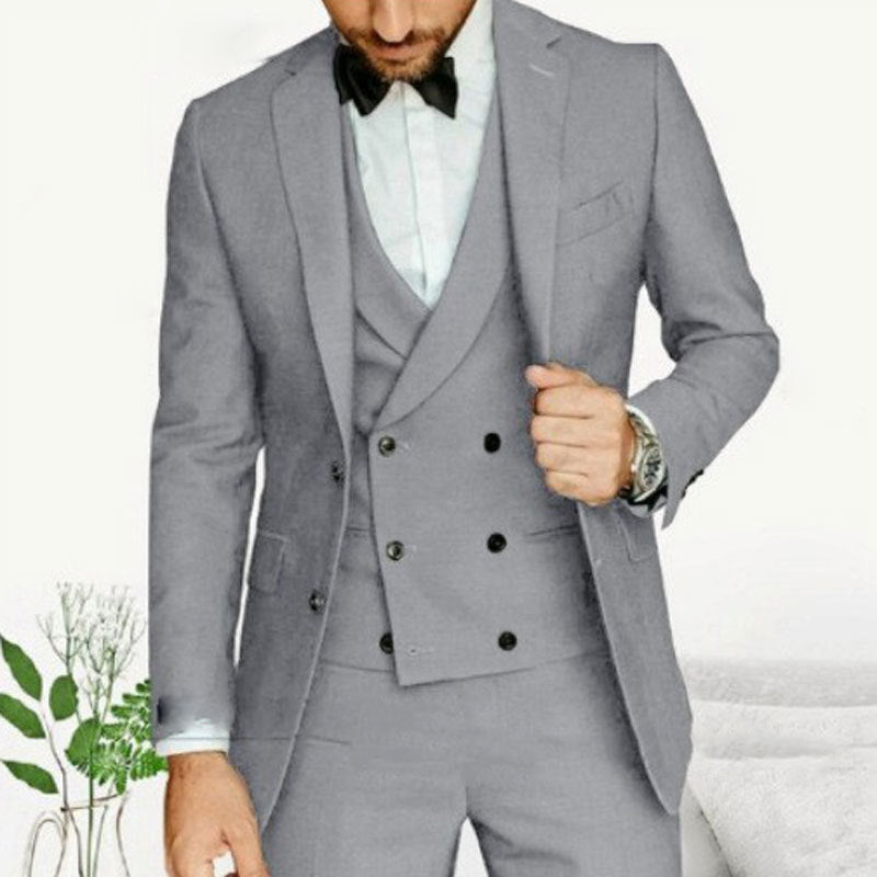 Men’s 3-Piece Suit – Slim Fit – Luxury Fabric – Single-Breasted – Formal Wear