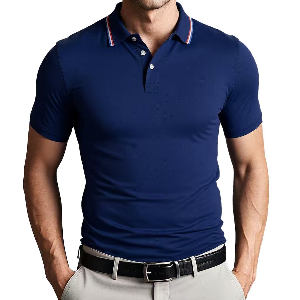 Men’s Polo Shirt – Slim Fit – Breathable Blend – Short Sleeve – Smart Casual Style