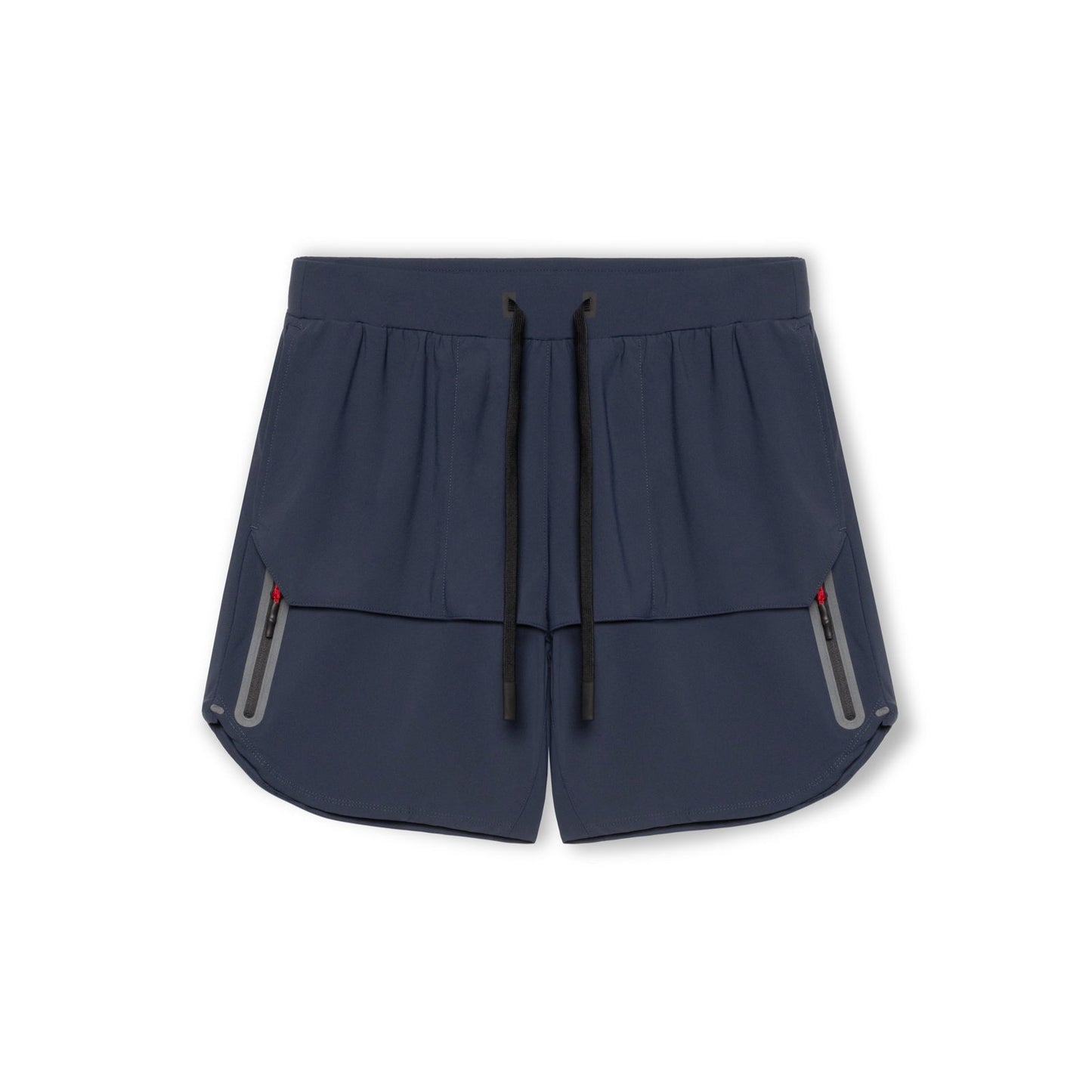 Men’s Athletic Shorts – Breathable Blend – Relaxed Fit – Zipper Pockets – Mid-Thigh Length