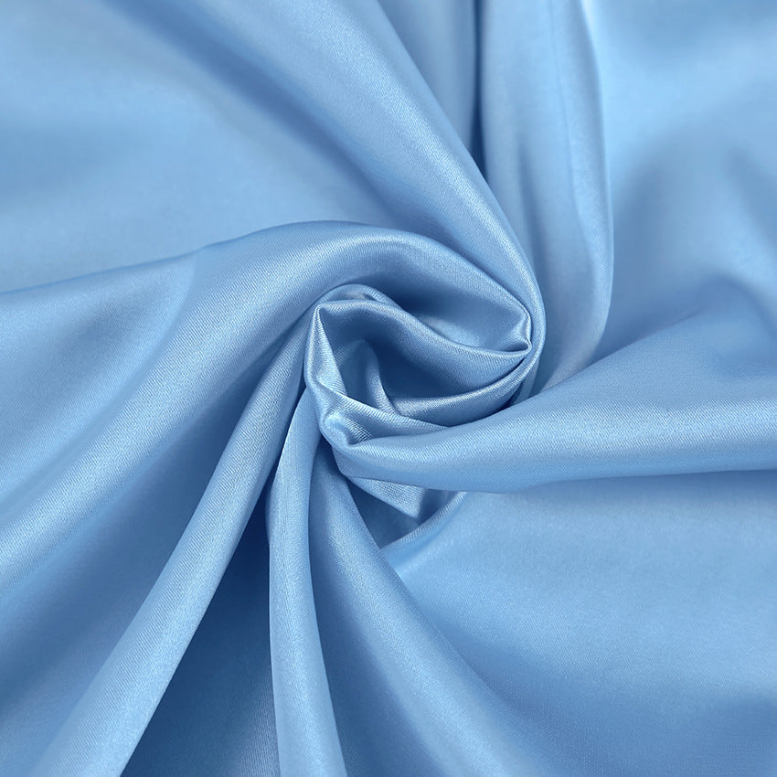 Women’s Satin Gown – Halter Neck – Slim Fit – High Slit – Elegant Formal Dress