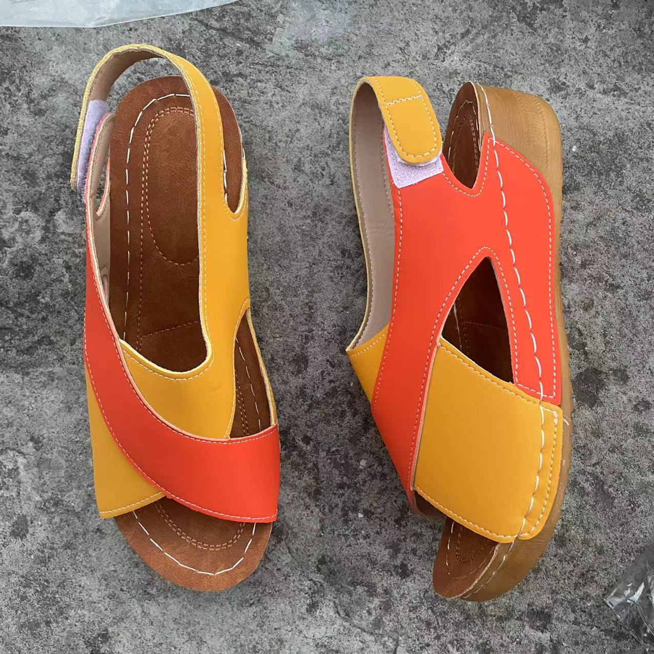 Women’s Sandals – Open Toe Cross Strap – Cushioned Insole – Lightweight Casual Fit