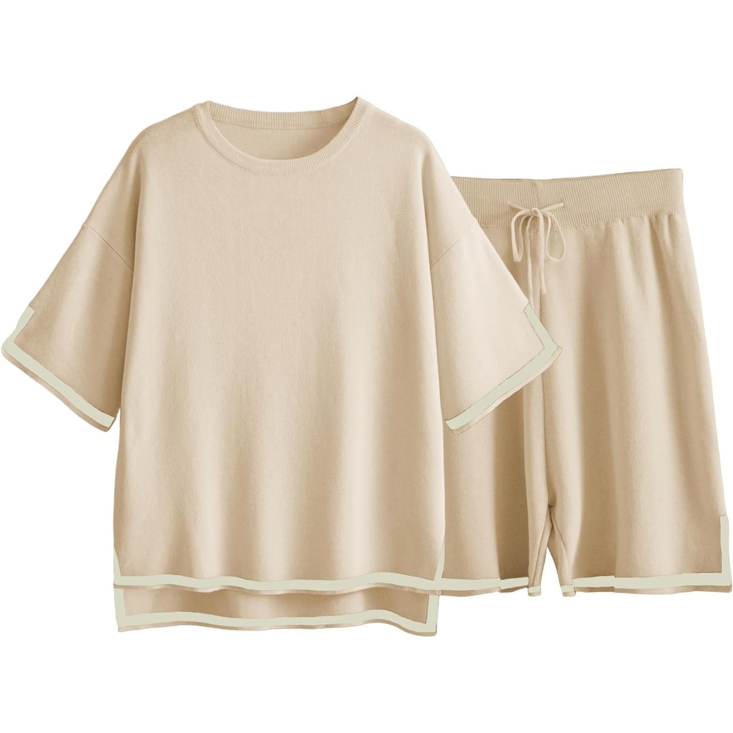 Women’s Knit Sweater Set – Relaxed Fit – Soft Breathable Fabric – Ribbed Trim – Crew Neck