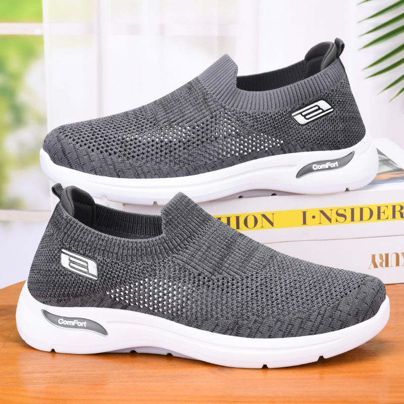 Men’s Casual Shoes – Breathable Mesh – Slip-On – Lightweight Low-Cut Athleisure