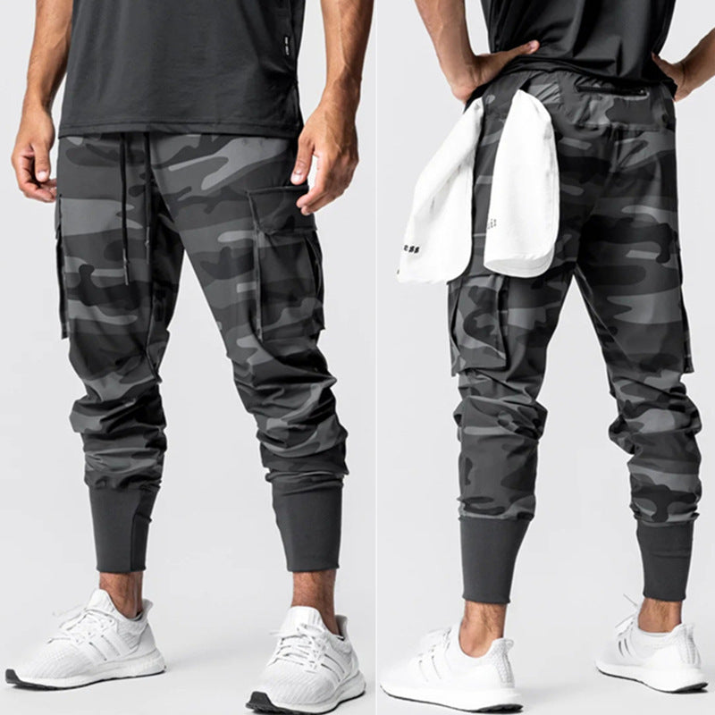 Men’s Cargo Jogger Pants – Relaxed Fit – Tapered Leg – Stretch Fabric – Ribbed Cuffs