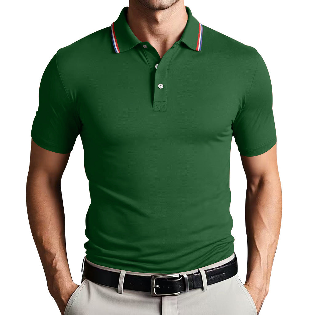 Men’s Polo Shirt – Slim Fit – Breathable Blend – Short Sleeve – Smart Casual Style