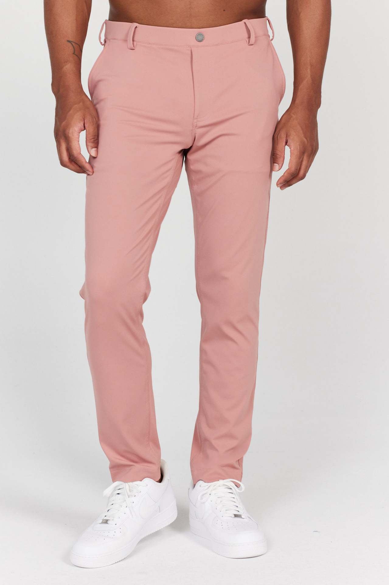 Men’s Pants – Slim Fit – Breathable Blend – Full Length – Rear Pockets – Smart Casual