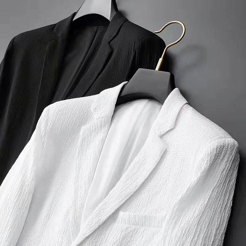 Men’s Suit Set – Slim Fit Blazer & Regular Fit Trousers – Breathable Blend