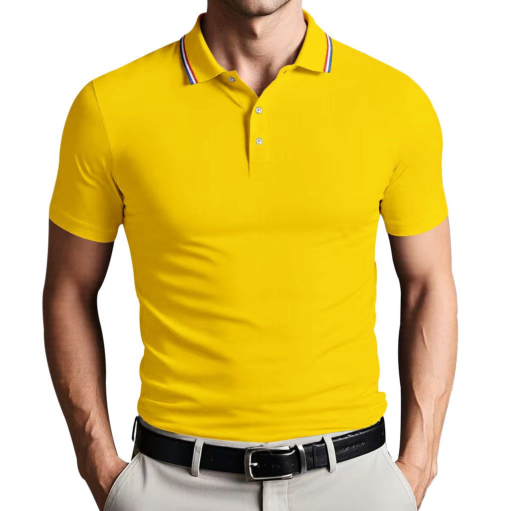 Men’s Polo Shirt – Slim Fit – Breathable Blend – Short Sleeve – Smart Casual Style