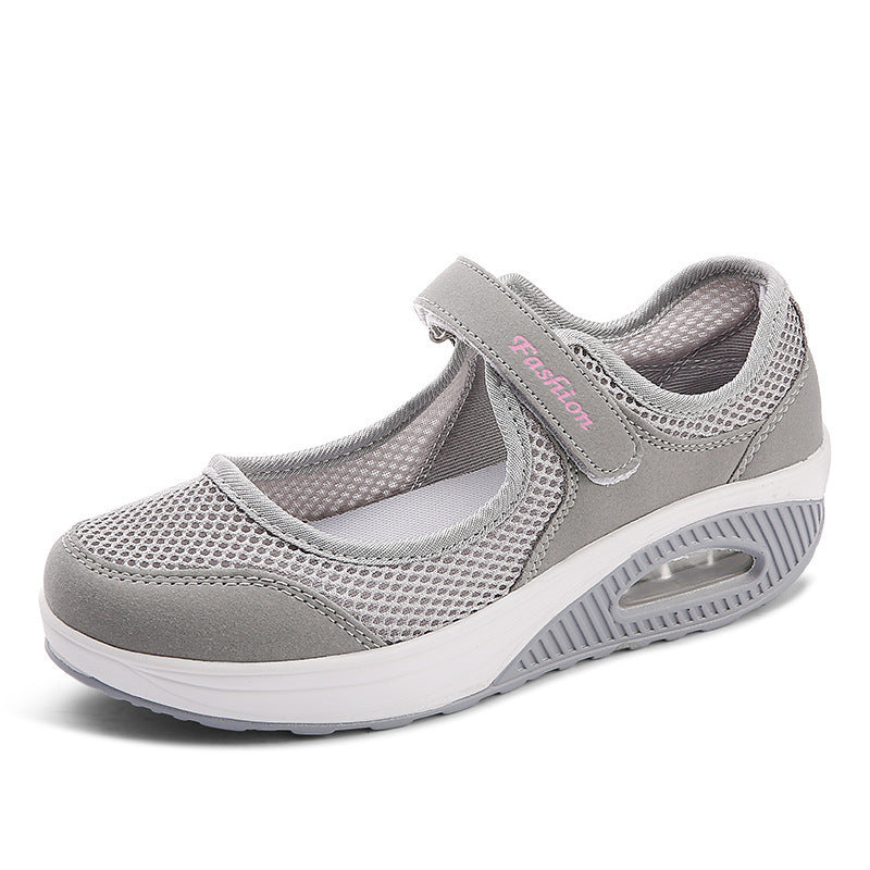 Women’s Velcro Walking Shoes – Breathable Mesh – Air Cushion Sole – Orthopedic Fit