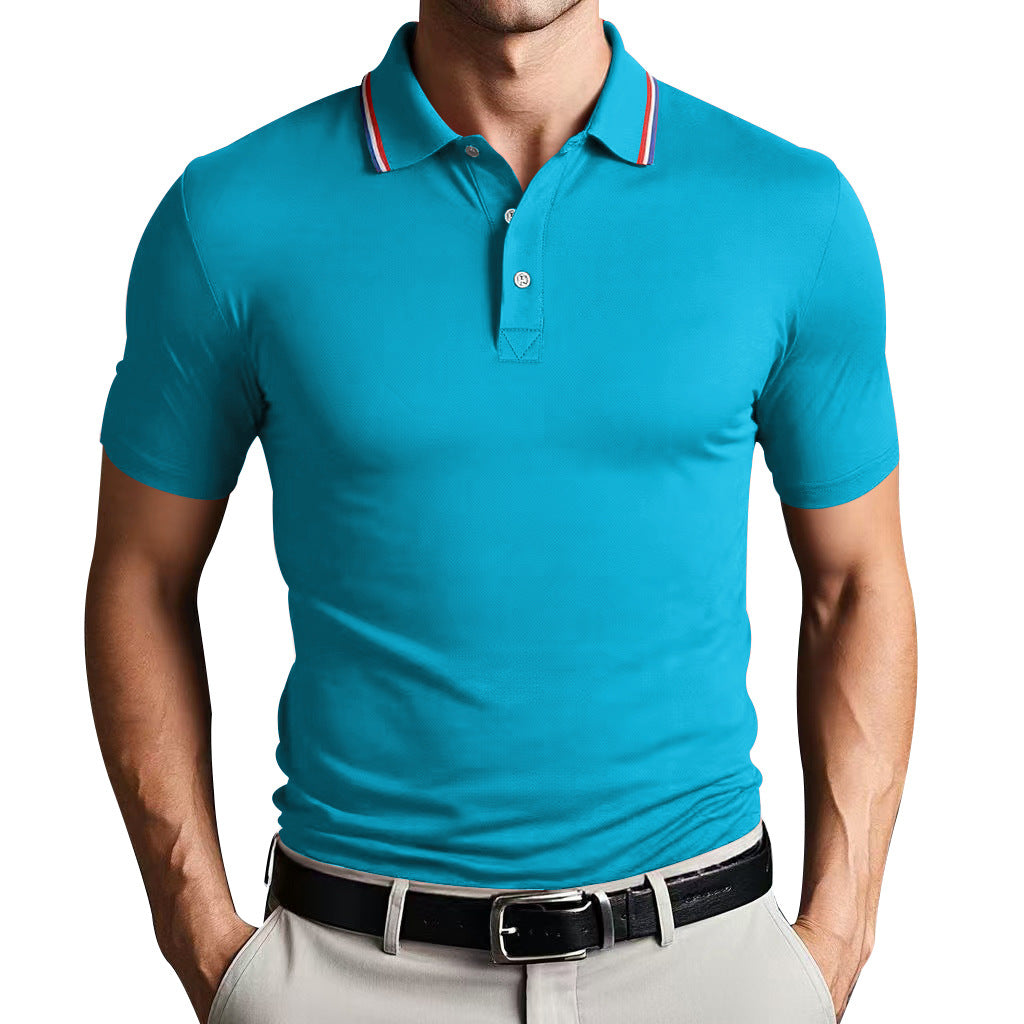 Men’s Polo Shirt – Slim Fit – Breathable Blend – Short Sleeve – Smart Casual Style
