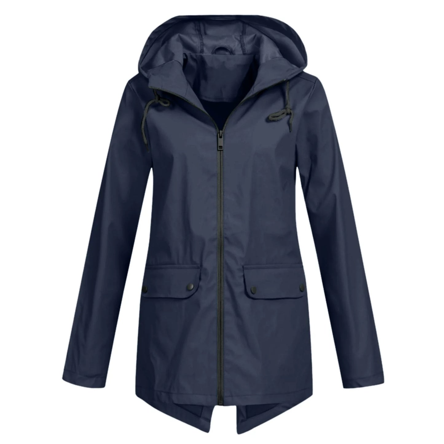 Women’s Windbreaker Jacket – Lightweight Hooded – Zip Front – Casual Fit