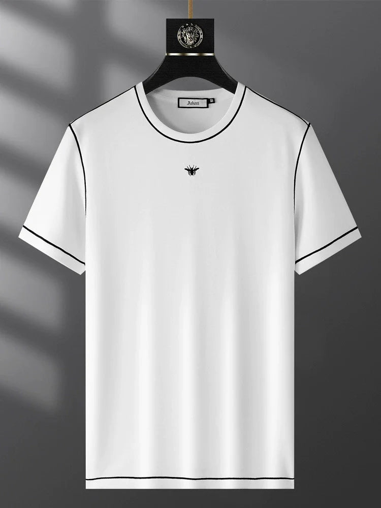 Men’s Two-Piece Set - Cotton Blend - Crew Neck T-Shirt - Tapered Sweatpants