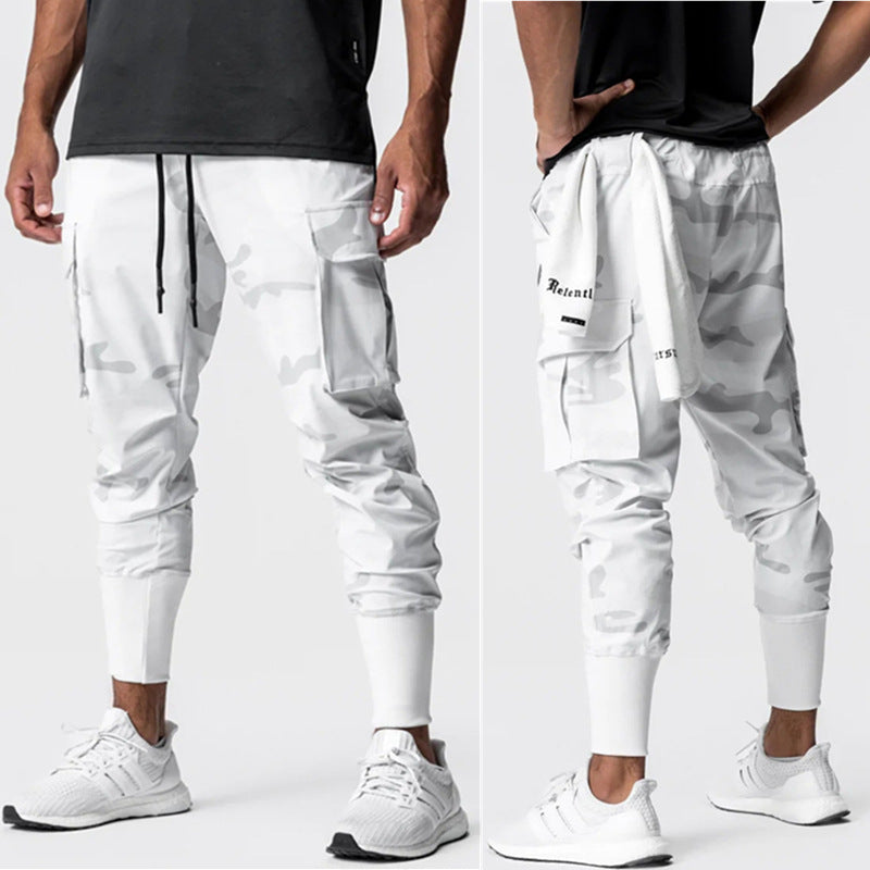Men’s Cargo Jogger Pants – Relaxed Fit – Tapered Leg – Stretch Fabric – Ribbed Cuffs