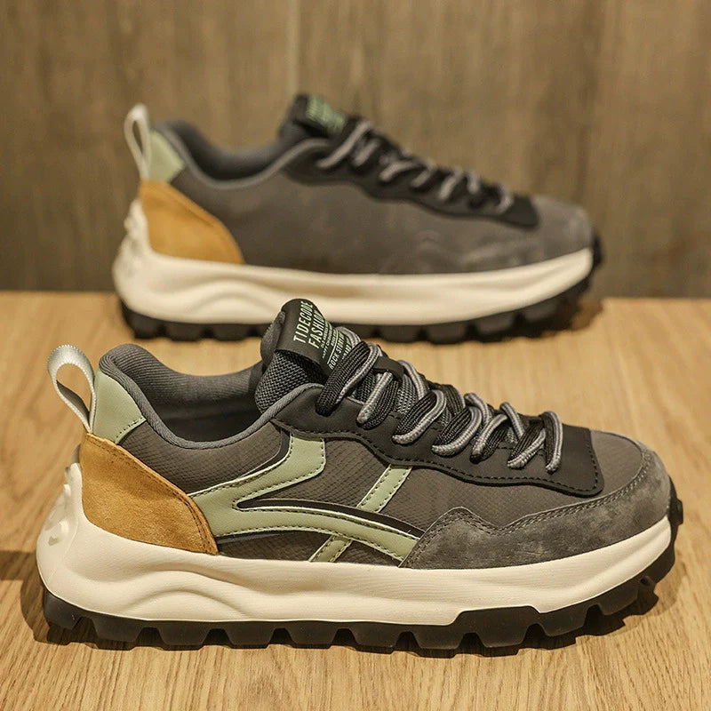 Men’s Athletic Sneakers – Chunky Fit – Breathable Mesh – Cushioned Grip Outsole