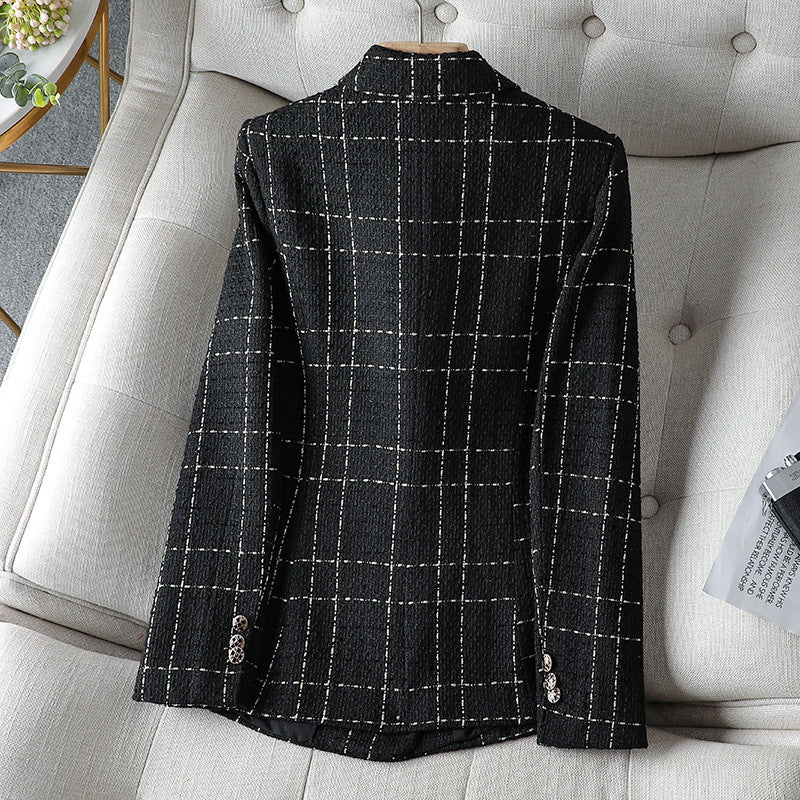 Women’s Blazer – Tailored Fit – Double-Breasted – Decorative Buttons
