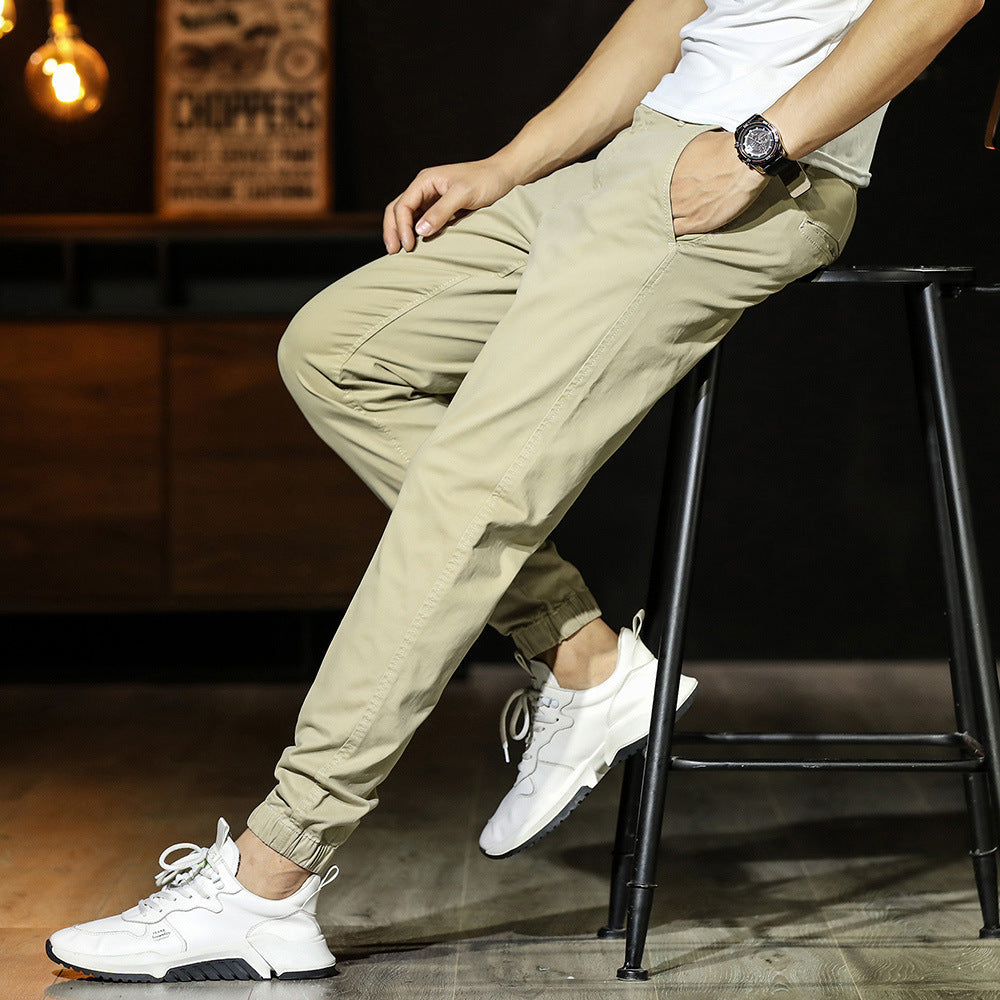 Men’s Jogger Pants – Tapered Fit – Breathable Blend – Elastic Waist – Cuffed Ankles