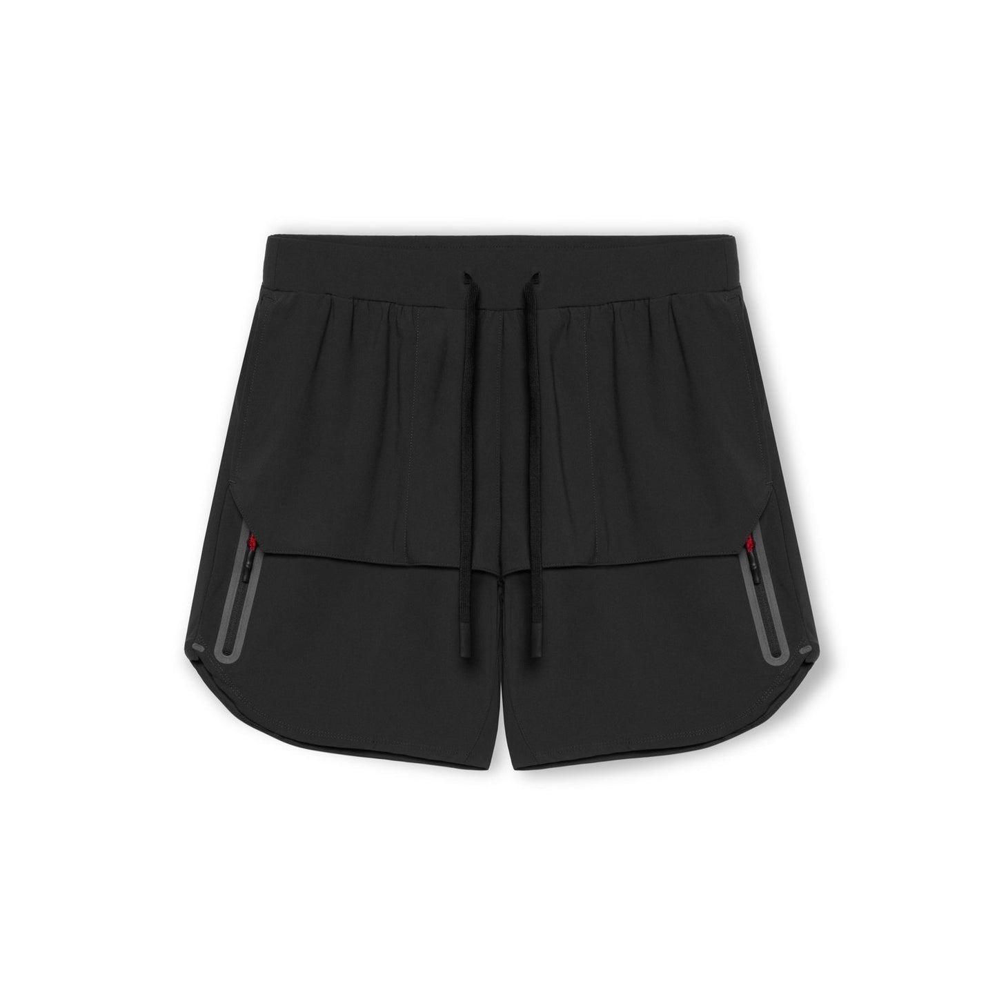 Men’s Athletic Shorts – Breathable Blend – Relaxed Fit – Zipper Pockets – Mid-Thigh Length