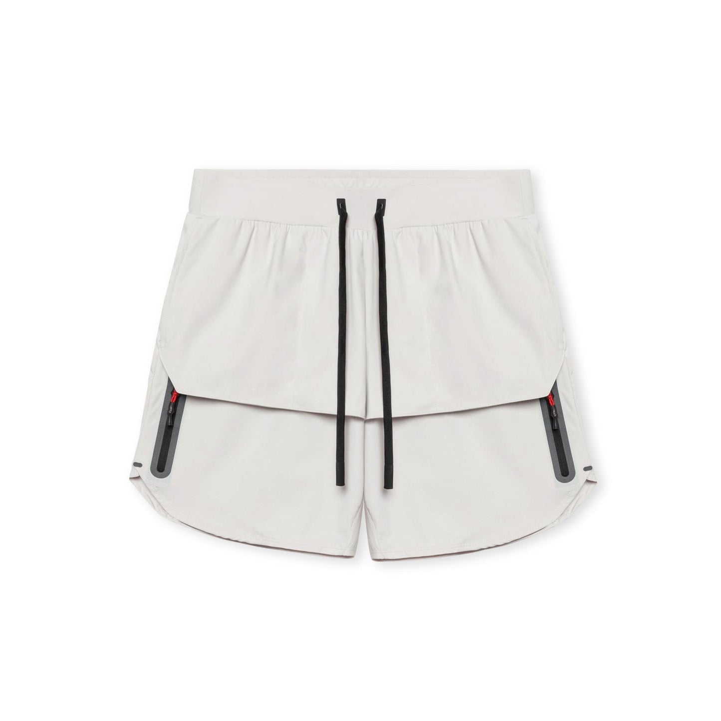 Men’s Athletic Shorts – Breathable Blend – Relaxed Fit – Zipper Pockets – Mid-Thigh Length