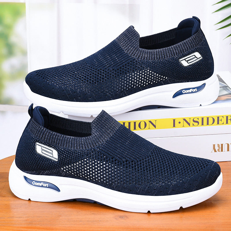 Men’s Casual Shoes – Breathable Mesh – Slip-On – Lightweight Low-Cut Athleisure