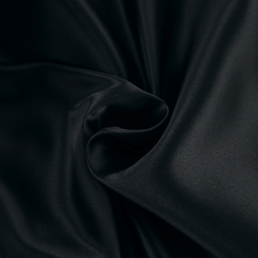 Women’s Halter Neck Dress – Satin Feel – Backless A-Line – High Waist Mini Cocktail