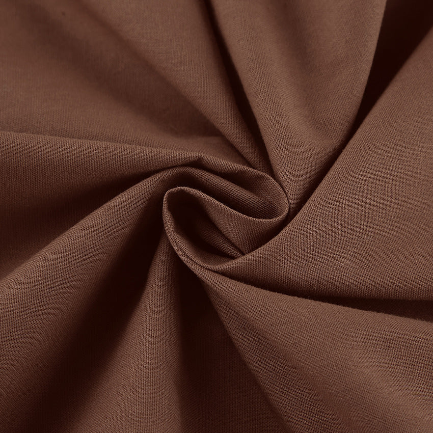 Women’s Evening Dress – Cotton Linen Blend – Slim Fit – One Shoulder – Full Length