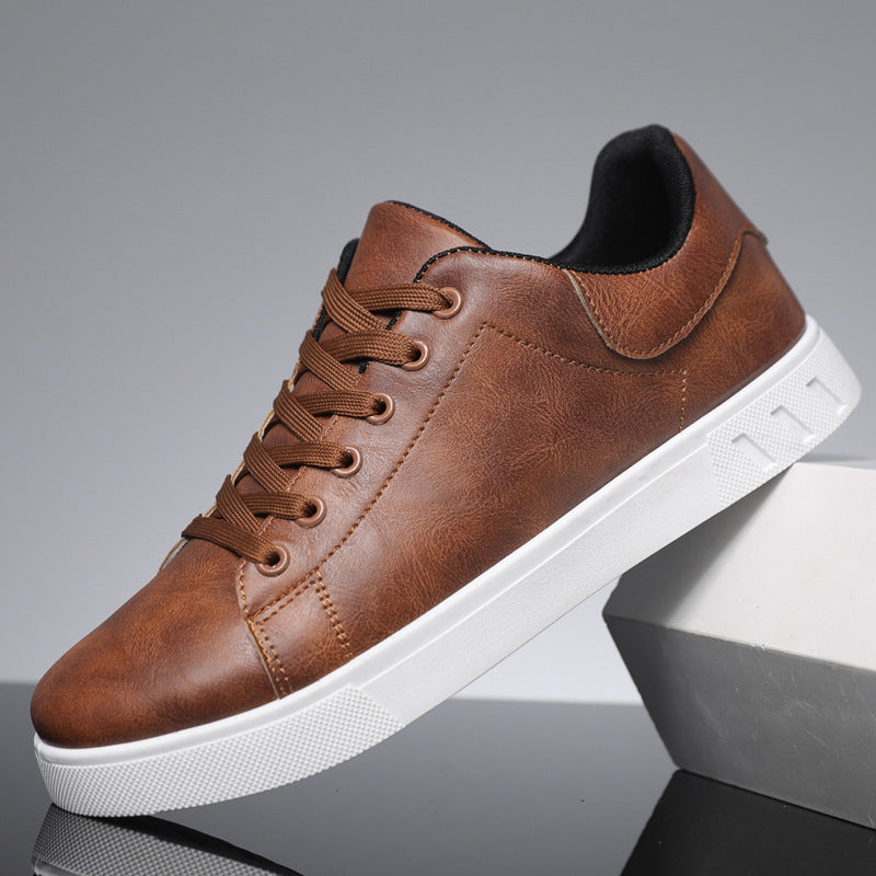 Men’s Casual Sneakers – Synthetic Leather – Low Top – Rubber Sole – Lace Up